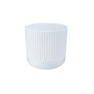 Donice - Doniczka z podstawką NOSTALGIA 14 cm 29401 biały - miniaturka - grafika 1