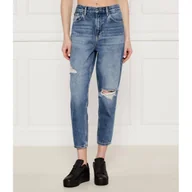 Spodnie damskie - Tommy Jeans Jeansy BI6032 Mom Fit - miniaturka - grafika 1