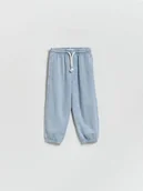 Spodenki dla niemowląt - Reserved - Dresowe spodnie z efektem sprania - jasnoniebieski - miniaturka - grafika 1
