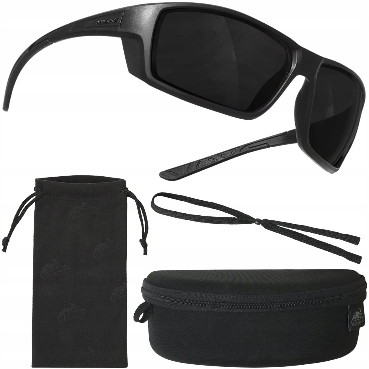 Ochronne Okulary Przeciwsłoneczne Pokrowiec LoxRay Basic Set Helikon Czarne