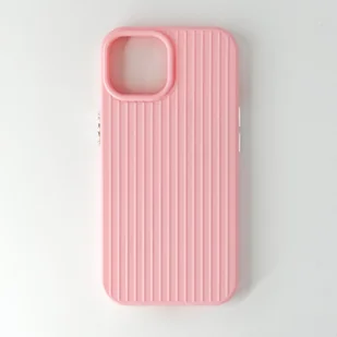 Etui na telefon komórkowy iPhone 14 z ochroną aparatu Pink Case Bumper - Dla Apple iPhone 14, różowy - Etui i futerały do telefonów - miniaturka - grafika 1
