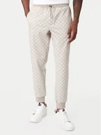 Spodnie sportowe męskie - JOOP! Spodnie dresowe Eliton 30100509 Brązowy Regular Fit - miniaturka - grafika 1