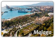 Magnesy - MALAGA - Hiszpania - Panorama - Miasto - Magnes na lodówkę - miniaturka - grafika 1