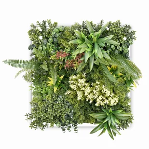 PANEL KOLOROWYCH ROŚLIN HARMONIA III 50X50 CM - Sztuczne kwiaty - miniaturka - grafika 1