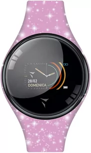 Techmade Freetime Glitter Style Jasnoróżowy - Smartwatch - miniaturka - grafika 1