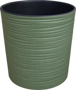 LAMELA Doniczka plastikowa 25 cm zielona MALWA - Donice - miniaturka - grafika 1