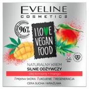 Kremy do twarzy - Eveline COSMETICS I Love Vegan Food Krem Odżywczy olej konopny + mango 50 ml Długi termin ważności! - miniaturka - grafika 1