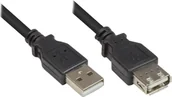 Kable USB - Kabel USB Alcasa USB-A - USB-A 3 m Czarny (2511-OF3S) - miniaturka - grafika 1