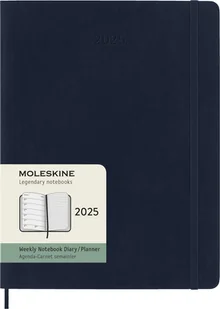 MOLESKINE kalendarz 2025 GRANATOWY EXTRA LARGE WEEKLY SOFT TYGODNIOWY (19x25) - Kalendarze - miniaturka - grafika 1