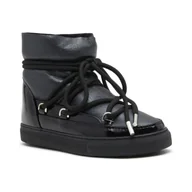 Śniegowce damskie - INUIKII Skórzane śniegowce GLOSS | z dodatkiem wełny - miniaturka - grafika 1