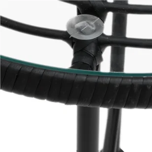 5-częściowy zestaw mebli ogrodowych, czarny, polirattan - Meble ogrodowe - miniaturka - grafika 11