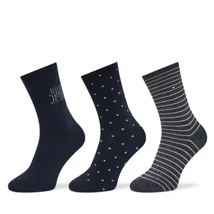 Skarpety długie Tommy Hilfiger 701236464 Granatowy - Skarpetki damskie - miniaturka - grafika 1