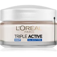 Kremy do twarzy - L'Oréal Paris Triple Active Hydrating Night krem nawilżający  normalnej i Combination Skin 50 ML  noc. Nadaje się do wszystkich typów skóry. 3600522083276 - miniaturka - grafika 1