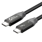 Kable USB - Kabel MicroConnect Thunderbolt 3, 1M USB typu C męski/męski do 20 Gb/s szybkości przesyłania danych, obsługuje PCI Express Gen 3 i DisplayPort 1.2 - miniaturka - grafika 1