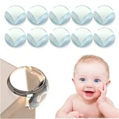 Zabezpieczenia dla dzieci - Zabezpieczenie na rogi stołu mebli bezbarwne przezroczyste mocne 10 szt - miniaturka - grafika 1