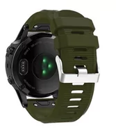 Akcesoria do smartwatchy - Opaska Pasek Bransoleta Softband Garmin Fenix 3/5X/3Hr/5X Plus/6X/6X Pro/7X Army Green - miniaturka - grafika 1