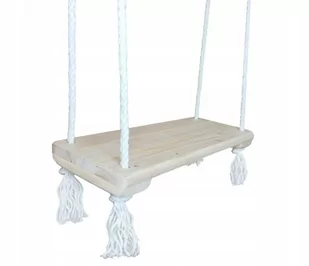 Huśtawka Boho Drewniana Dla Dzieci Deska Naturalna 180Cm/ Tuluszka - Place zabaw - miniaturka - grafika 1