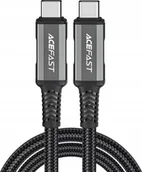Kable USB - Kabel USB Acefast Kabel Acefast C1-09 USB-C / USB-C USB4 PD3.1 5A 1m - szaro-czarny - miniaturka - grafika 1