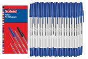 Długopisy - Długopis Action Pix 0,7mm 50szt niebieski HERLITZ - niebieski - miniaturka - grafika 1