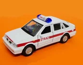 Samochody i pojazdy dla dzieci - Polonez Caro 1:39 Straż biała WELLY - miniaturka - grafika 1