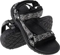 Sandały męskie - Hi-Tec SANDAŁY HANAR BLACK/GREY 44 - miniaturka - grafika 1