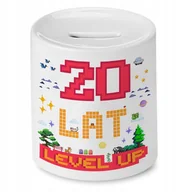 Skarbonki - Skarbonka na Urodziny 20 20te 20-te na Prezent z Nadrukiem ze Zdjęciem + Opakowanie na prezent (wzór 04) - miniaturka - grafika 1