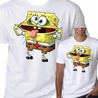 Koszulki męskie - T-Shirt Koszulka Spongebob Prezent Bajka Xl 0614 - miniaturka - grafika 1