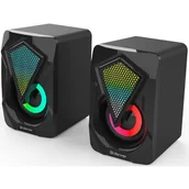 Głośniki komputerowe - Denver GAS-500 Głośniki PC z oświetleniem RGB - miniaturka - grafika 1