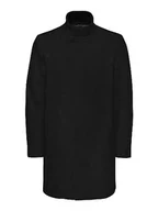 Płaszcze męskie - ONLY & SONS Płaszcz męski, klasyczny, czarny, XL - miniaturka - grafika 1