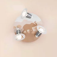 Lampy sufitowe - Elobra Lampa sufitowa Scandi Savanne, pomarańczowa, Ø 29 cm, 3-punktowa - miniaturka - grafika 1