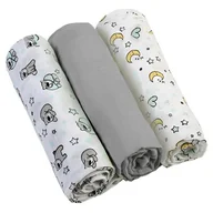Pieluchy - BabyOno Pieluszki mulinowe z kolorem szarym 3 szt - miniaturka - grafika 1