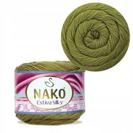 Pasmanteria - Włóczka Nako Estiva Silky kol. 12934 oliwkowy - miniaturka - grafika 1