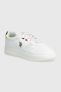 Buty dla chłopców - U.S. Polo Assn. sneakersy dziecięce DENNY004 kolor biały - grafika 1