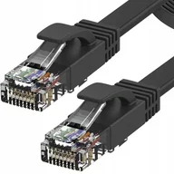 Kable miedziane - Kabel Sieciowy Lan Ethernet Internetowy Skrętka Rj45 Utp Cat6 Cat 6 1m - miniaturka - grafika 1