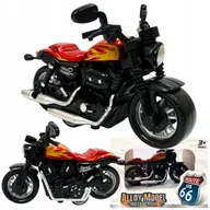 Zabawki zdalnie sterowane - Motor motocykl model figurka chopper cruiser motorek z napędem pull & back. - miniaturka - grafika 1