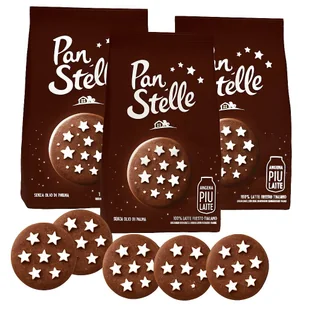 Ciastka czekoladowe z gwiazdkami 350g x 3 - Pan Di Stelle - Ciastka - miniaturka - grafika 1