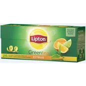 Herbata - Herbata LIPTON zielona (25 torebek) z nutą cytrusów GREEN CITRUS - miniaturka - grafika 1