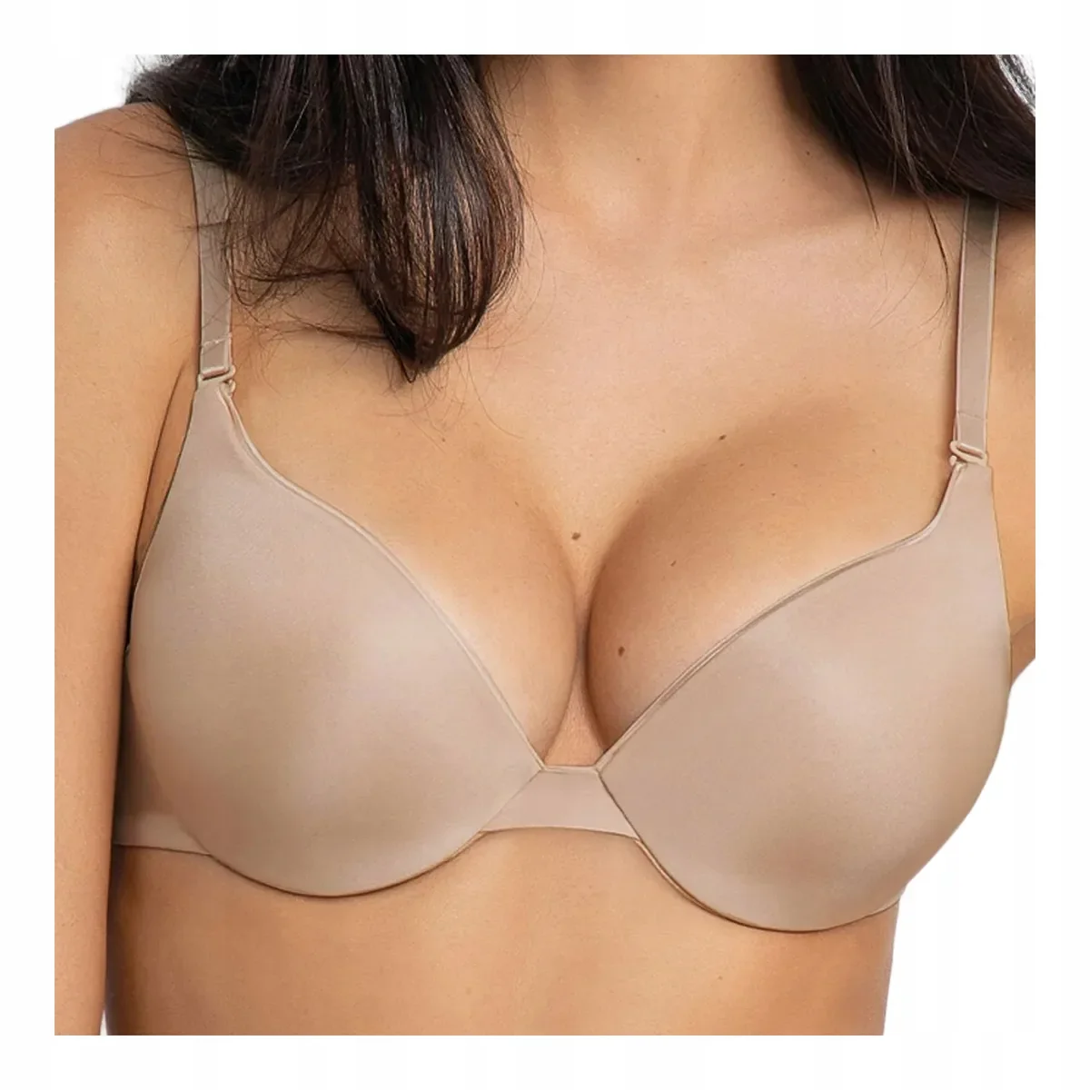 2-PAK Biustonosz push-up usztywniany z fiszbinami Fantastic 1590 nude 80B
