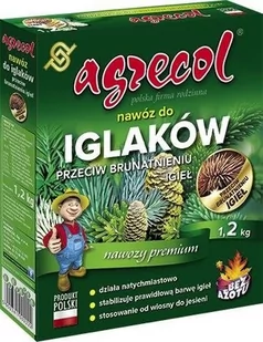 Agrecol nawóz iglaki przeciw brązowieniu granulat 1200g - Nawozy ogrodnicze - miniaturka - grafika 1