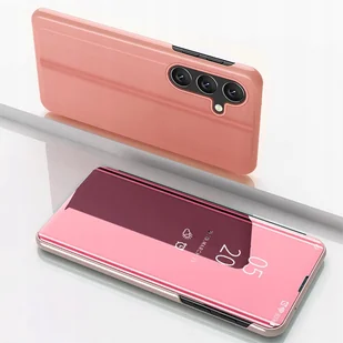 Etui Clear View Case do Samsung Galaxy A36 pokrowiec z klapką - różowe - Etui i futerały do telefonów - miniaturka - grafika 1