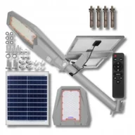Lampy ogrodowe - Lampa Solarna Mocna Uliczna Latarnia Panel Solarny Pv Uchwyt Pilot Led 100W - miniaturka - grafika 1