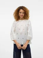 Bluzki damskie - Vero Moda Bluzka w kolorze białym - miniaturka - grafika 1