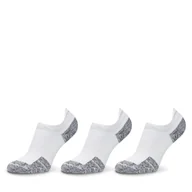 Skarpetki damskie - Zestaw 3 par niskich skarpet unisex Under Armour UA ArmourDry® Run 1387044 Biały - miniaturka - grafika 1