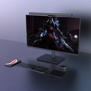 Elesense biurowa bezprzewodowo sterowana lampka LED oświetlenie na monitor 2 szt. czarny (E1129) - Akcesoria do monitorów - miniaturka - grafika 10