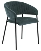 Krzesła - Krzesło Ann granatowe/czarne - miniaturka - grafika 1