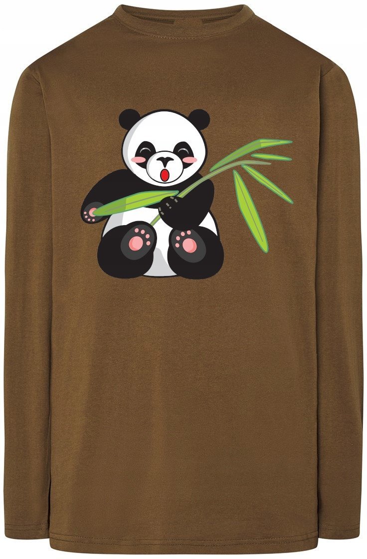 Panda Męski Modny Longsleeve Nadruk Rozm.3XL