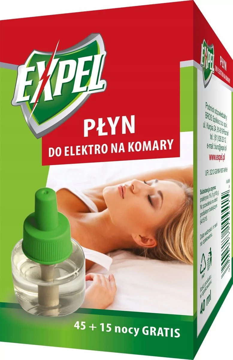 Płyn do elektro na komary expel 60 nocy