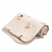 Koce i narzuty dla dzieci - La Millou Ciepły koc bawełniany velvet M 80x100 ( Ballerine ) - miniaturka - grafika 1