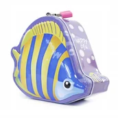 Skarbonki - SKARBONKA METALOWA Z KŁÓDKĄ RYBKA różne kolory - miniaturka - grafika 1