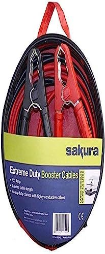 Sakura Kabel wspomagający Extreme Duty kabel rozruchowy SS3627-700 A 4 m - do samochodów osobowych do 4,5 l/4500 CC - płaska bateria